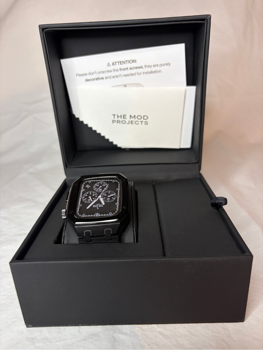The Mod Projects AP Apple Watch Mod Case Rich Black – Like New